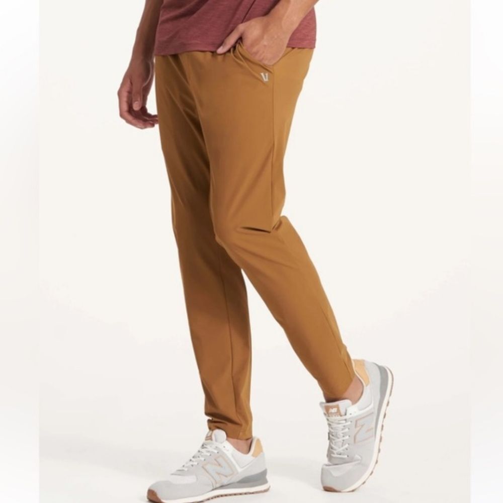 Vuori Fleet Pant Caramel Light Brown Estimated XL Running Athletic
